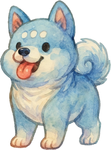 Azure (left-hand dog)